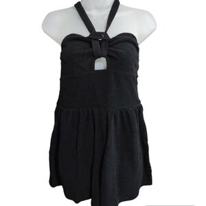 Wild Fable Terry Towel Romper Black Women's Various Sizes